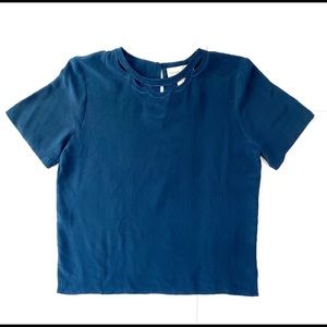 3for $20 Soft 100% Silk Short Sleeve Blouse Top